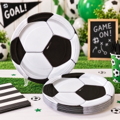 Soccer Dinner Plates 8 Pk